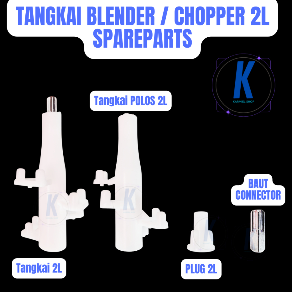 TANGKAI Polos Blender Kapsul Meat Grinder Blender 2 liter Sparepart