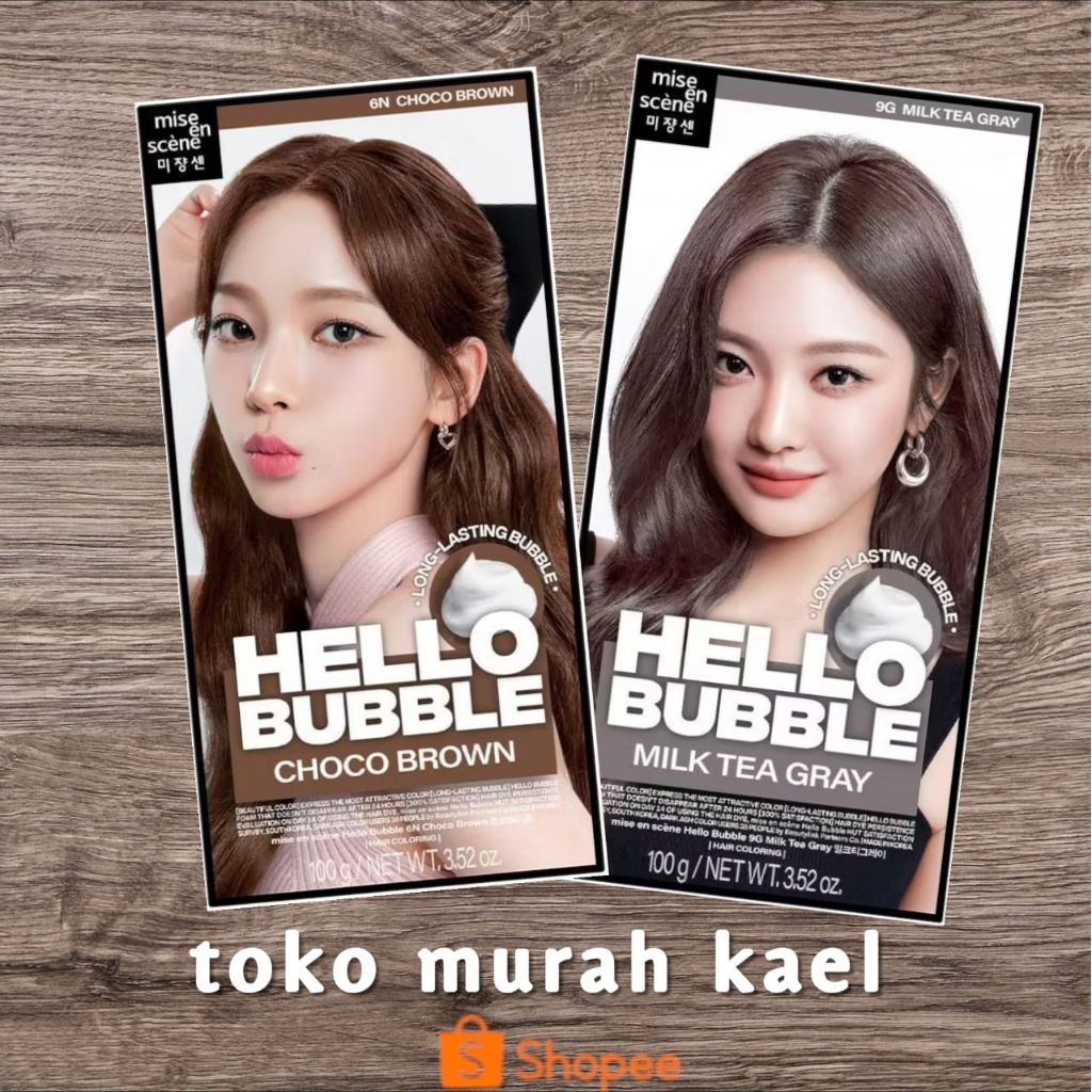 [BPOM] MISE EN SCENE Hello Bubble Hair Color | EXP 2028 | Made in Korea | Hair Dye Shampoo / Cat Ram