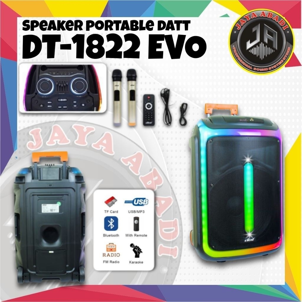 SPEAKER PORTBLE 18 INCH DAT DT-1822 EVO ORIGINAL