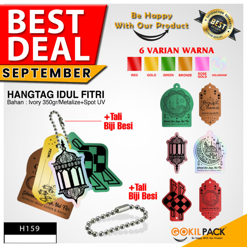 

Hangtag Idul Fitri Premium - Tag Lebaran Isi 20 Pcs - H159