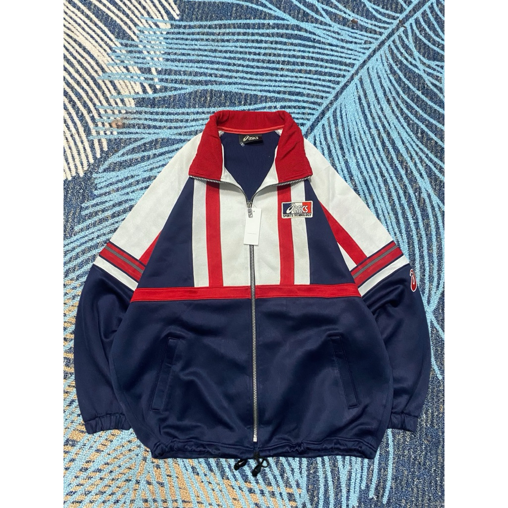 Jaket Asics Colorblcok Vintage Size L fit XL 132x74