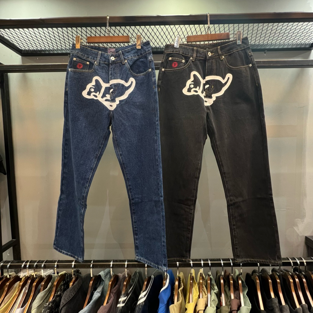 Celana Jeans Pria BBC Icecream Running Puppy Denim Jeans PM