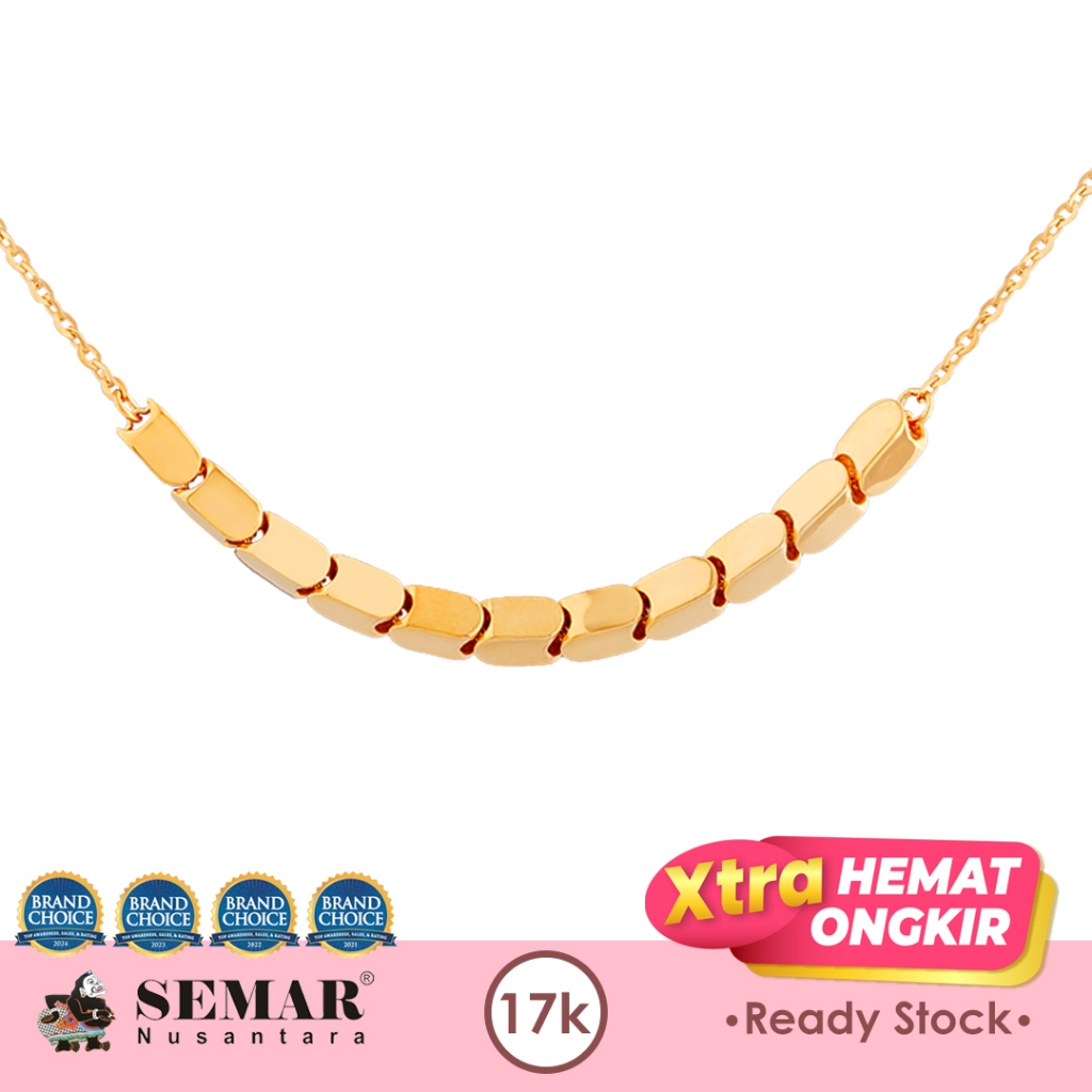 Kalung Emas Shining Emeralda Gold 17K Semar Nusantara