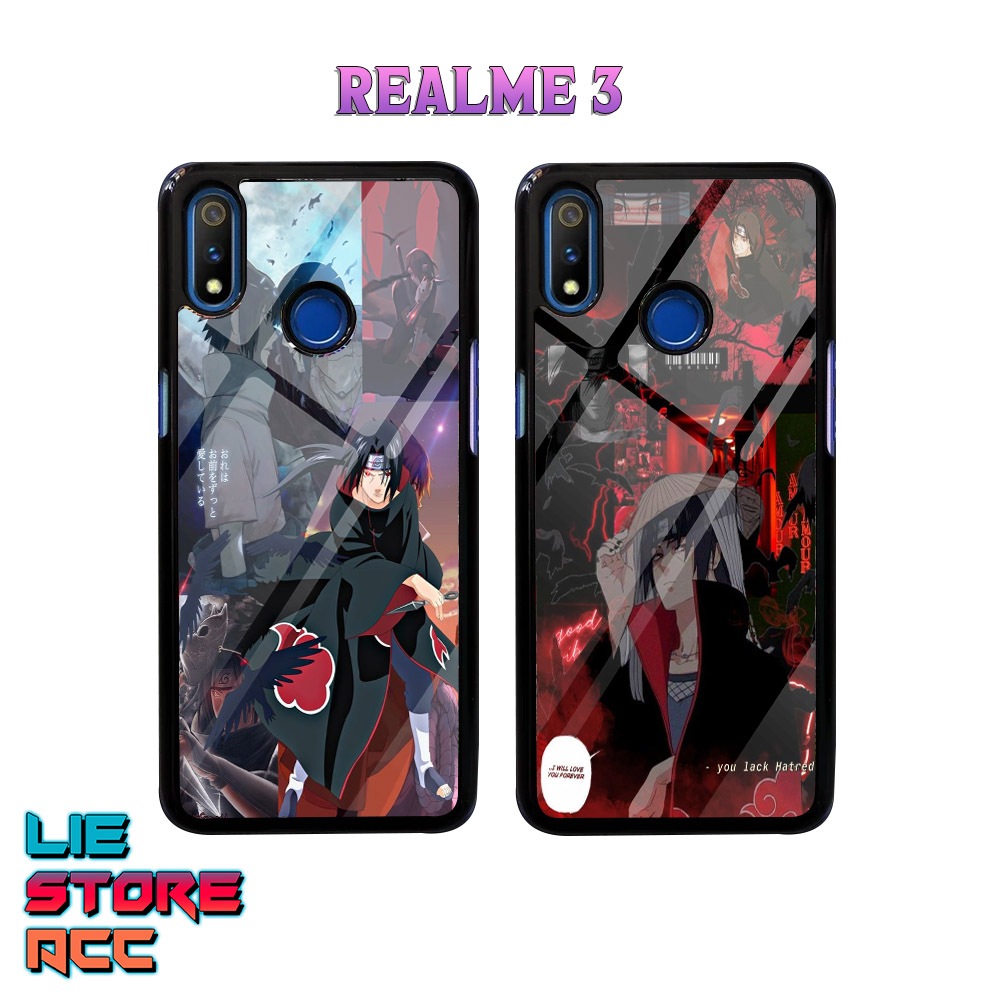 Case Realme 3 Case Hp Realme 3 Premium Glossy liestore_acc Casing [ Anime Itachi ] Casing Hp Realme 
