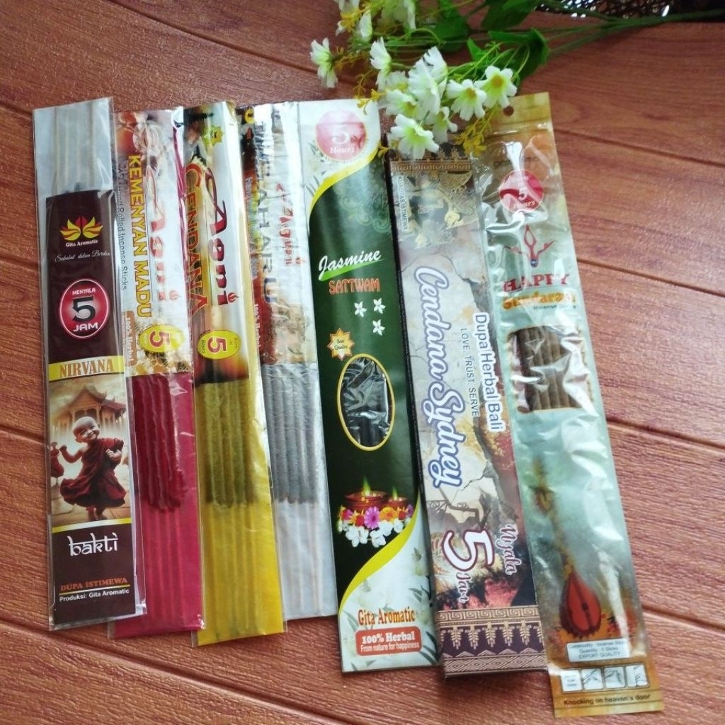 Dupa Harum, Dupa Bali Herbal Racik menyala 5 jam, abu dingin