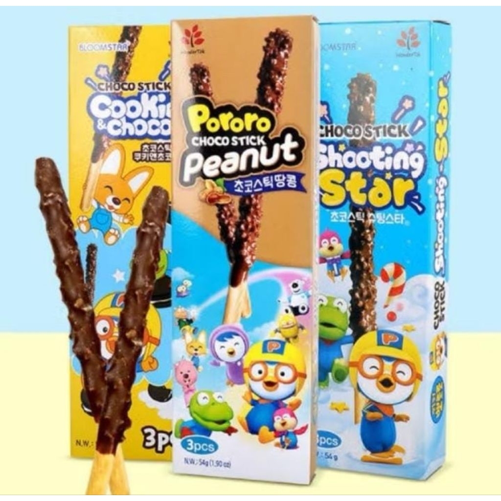

Wondertok Pororo Choco Stick 54gr