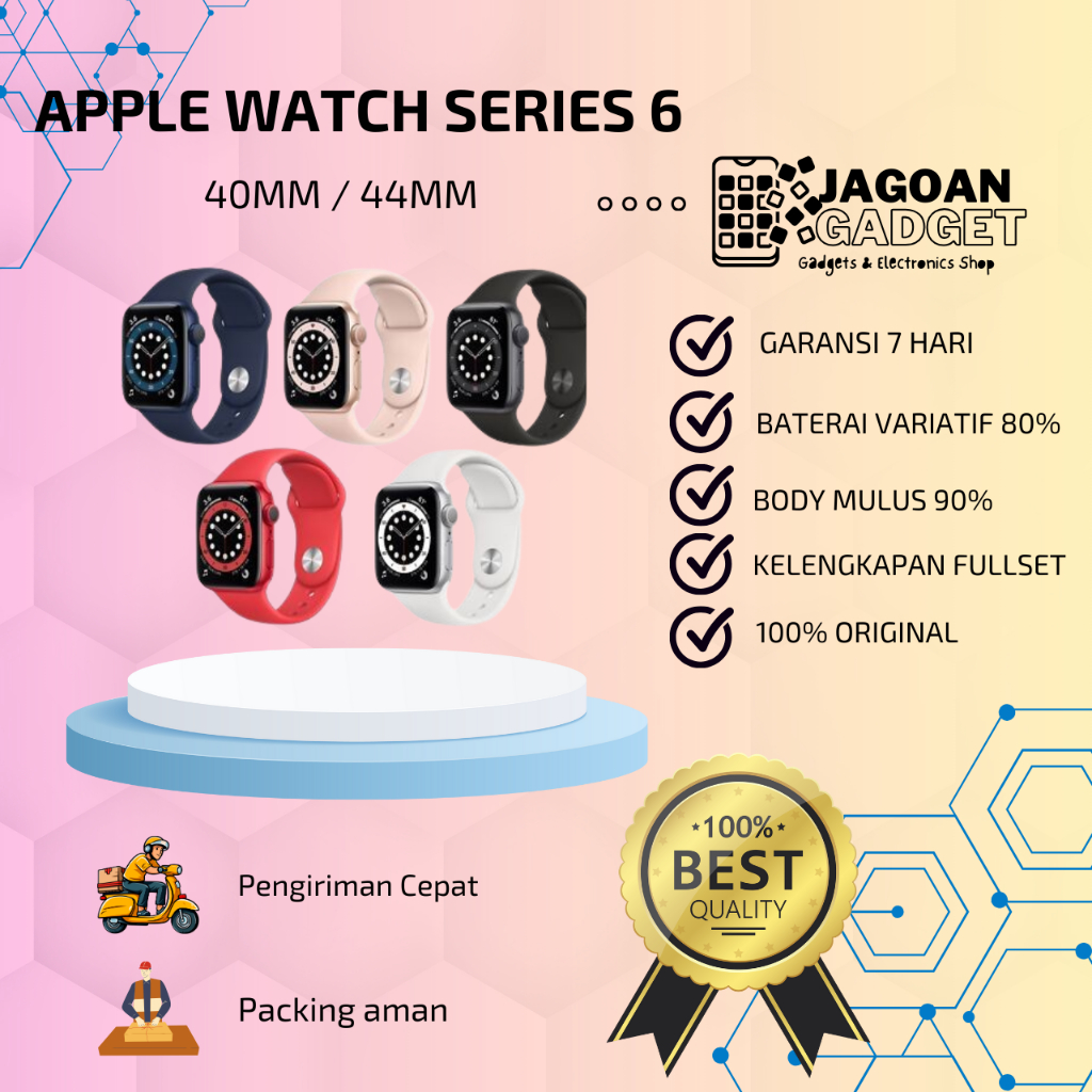 Apple Watch / iWatch Series 6 40MM 45MM Second ORIGINAL - JG