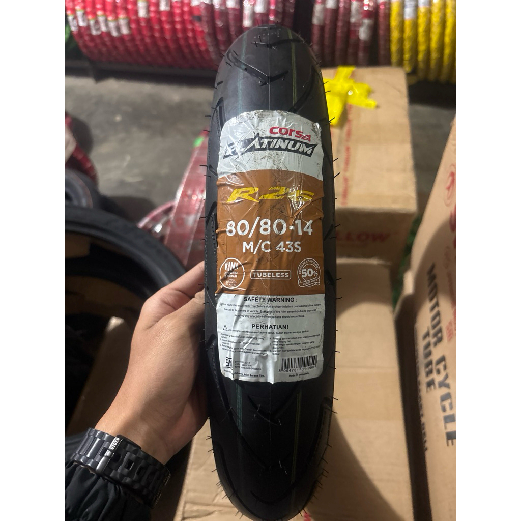 CORSA PLATINUM R26 80/80 RING 14 TUBELESS