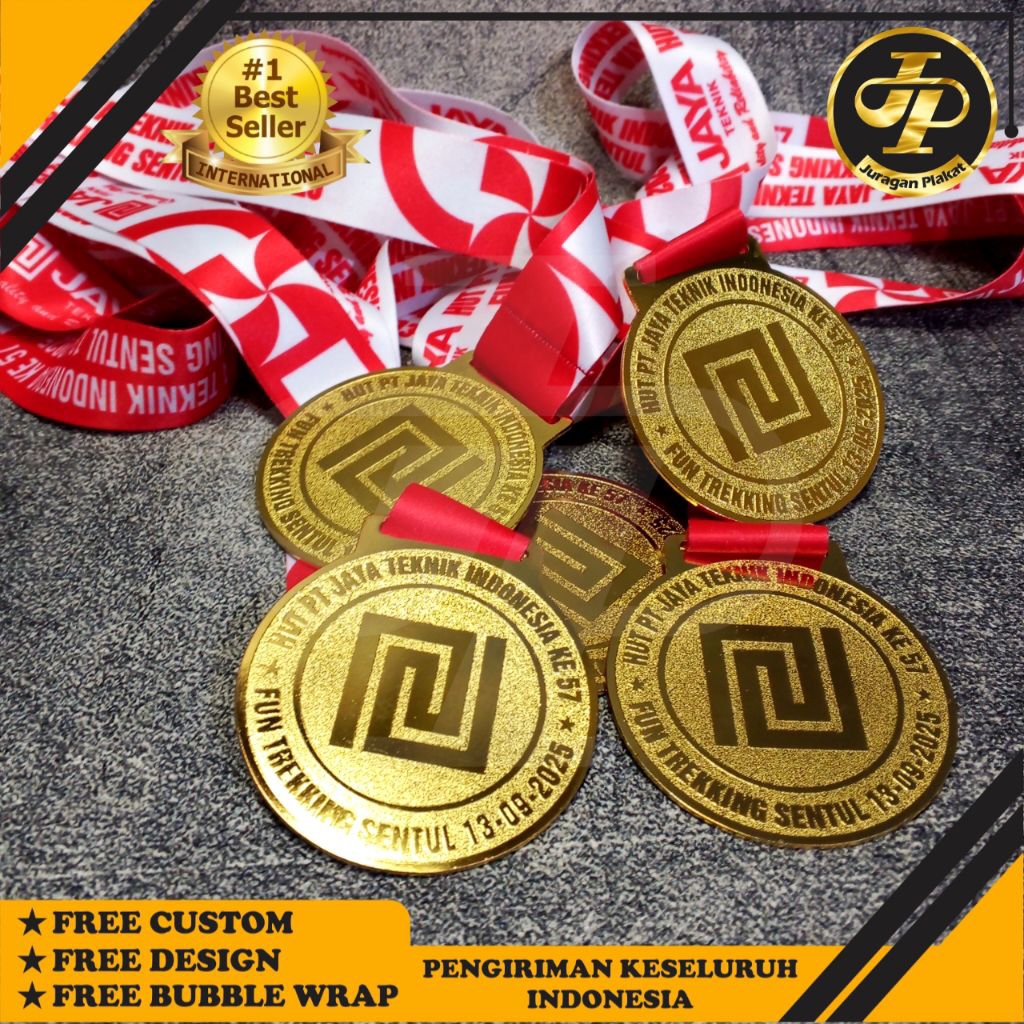 Medali, Medali kuningan, Medali custom, Medali esport, Medali logam, Medali funrun, Medali wisuda