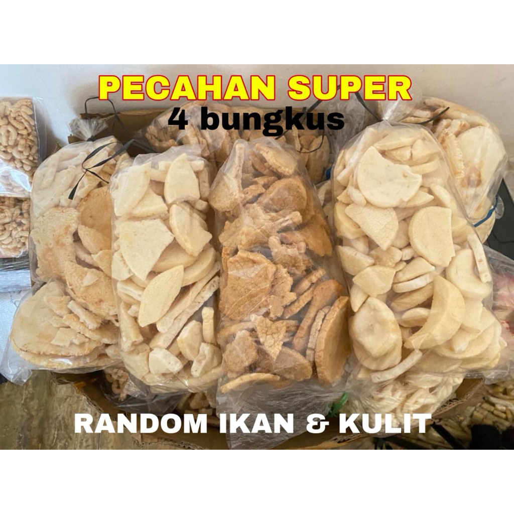 

PAKET 1kg pecahan rempesan super ikan tenggiri