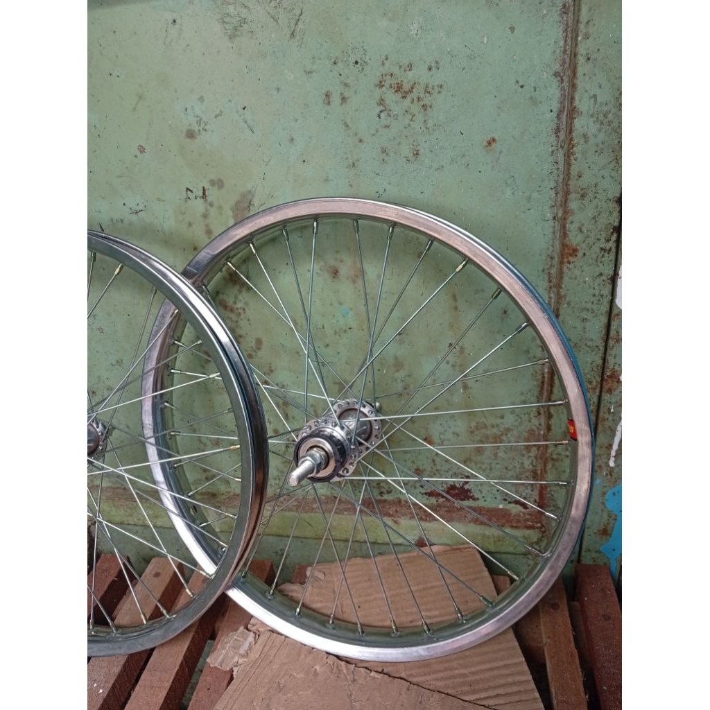 Velg 18 / Lingkar / Rim / Lingkar Set Sepeda 18 / Peleg Set Sepeda Ukuran 18 Siap Pakai