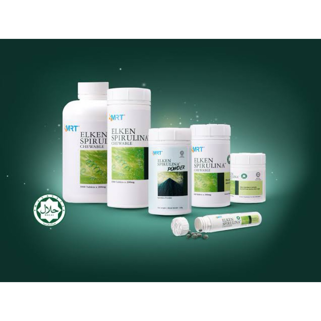 Spirulina Elken 650 Tablet Original 100%