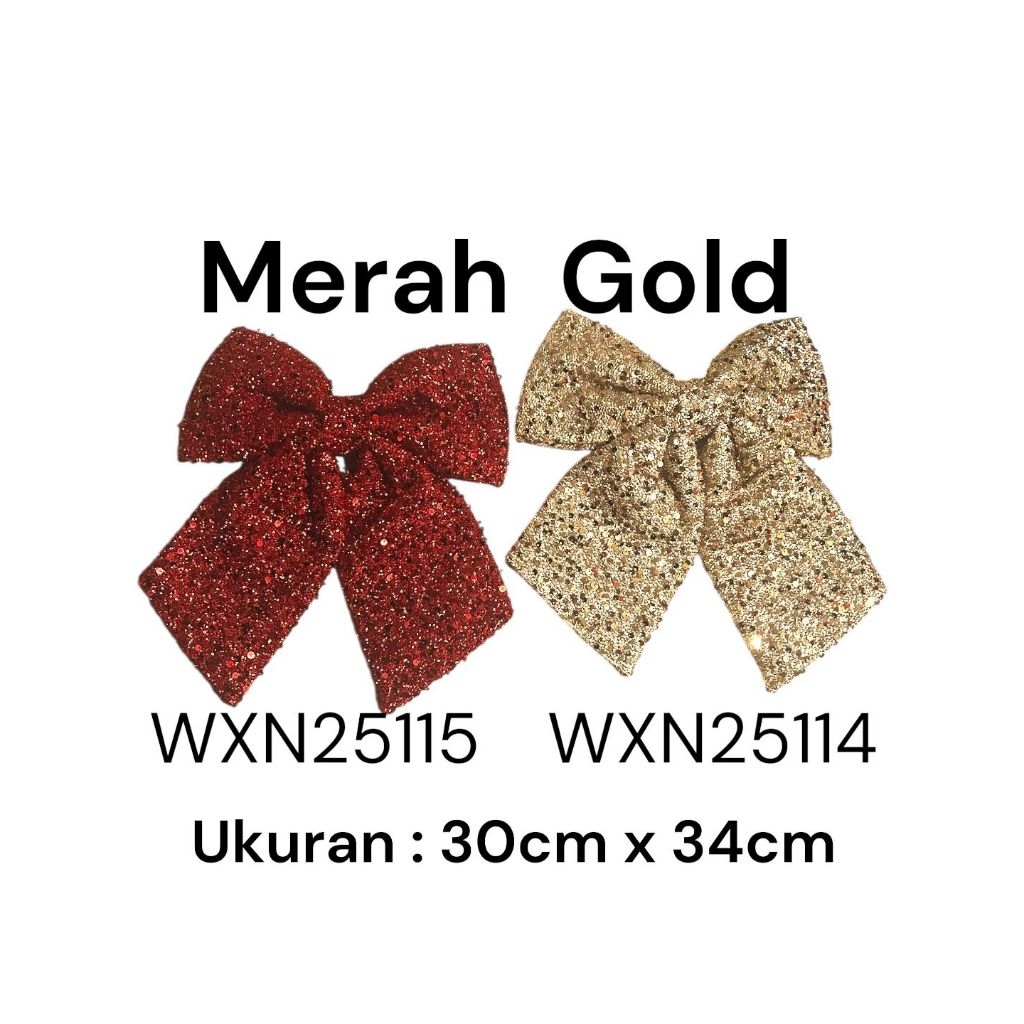 

WXN25115 pita gliter motek2 merah dan WXN 25114 gold