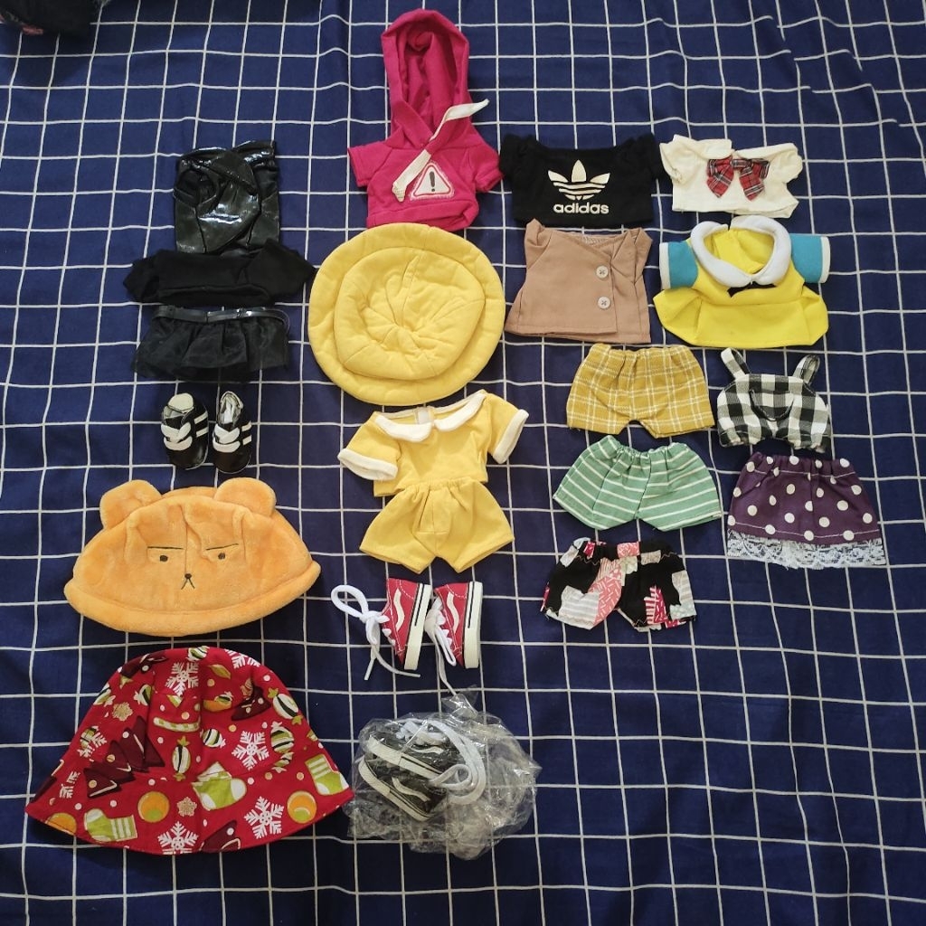 {Kibong Stuff} Doll Clothes doll kpop 20cm 15cm Acc Boneka Pakaian Doll Kpop preloved dan baru baju 