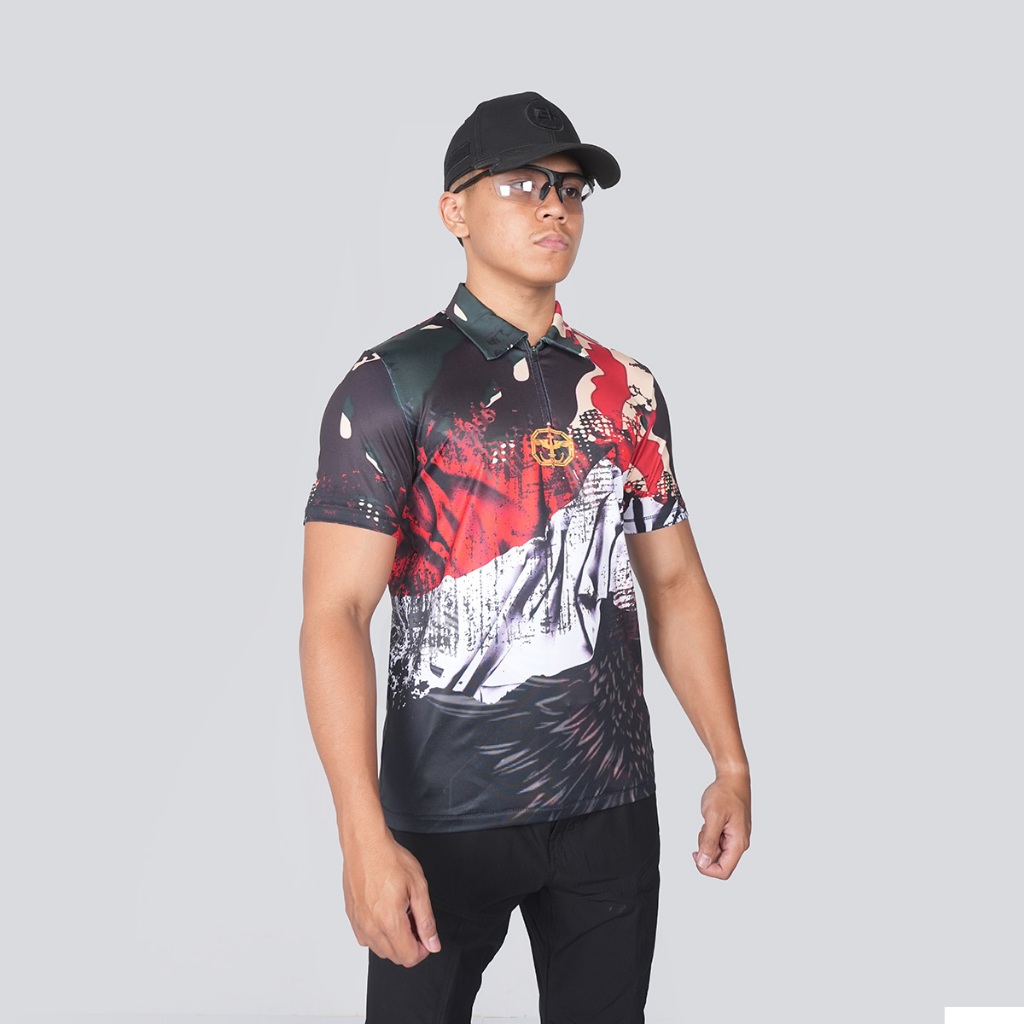 Kaos Wangky Pendek Pria Cartenz Tactical Garuda Kopassus