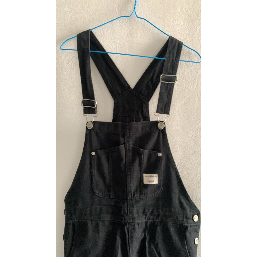 Overall Hitam Unisex - Baju Kodok Pria Wanita