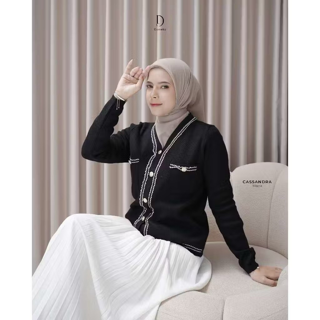 Damelia Melstore Jkt Cassandra Cardigan Wanita DAMELIA MELSTORE JKT