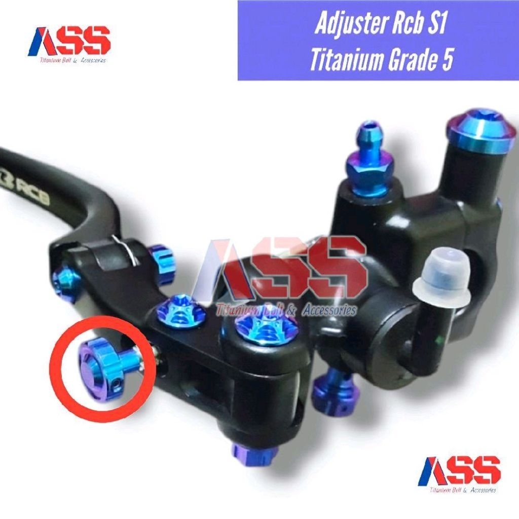 Adjuster RCB S1 setelan master rem RCB RPD KTC Titanium grade 5