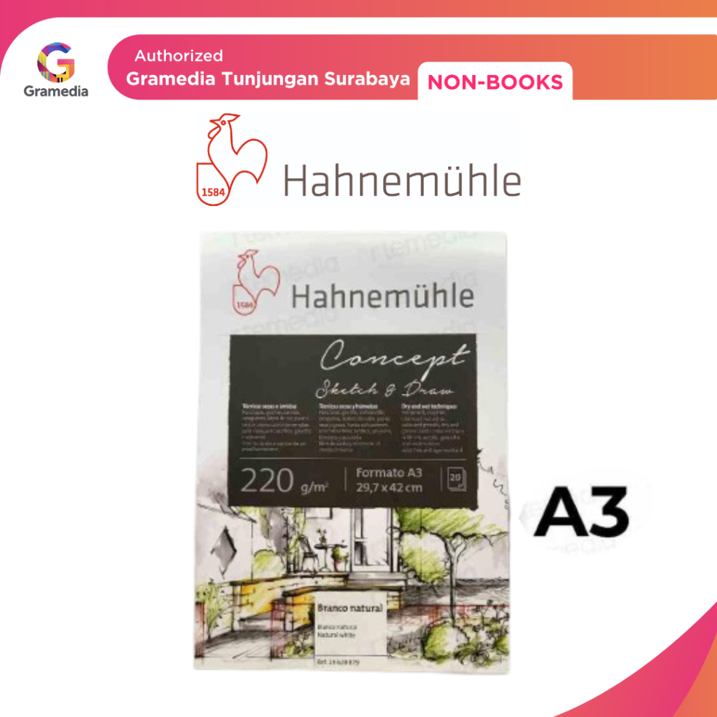 

Gramedia Tunjungan : Hahnemuhle Concept Sketch & Drawing A3