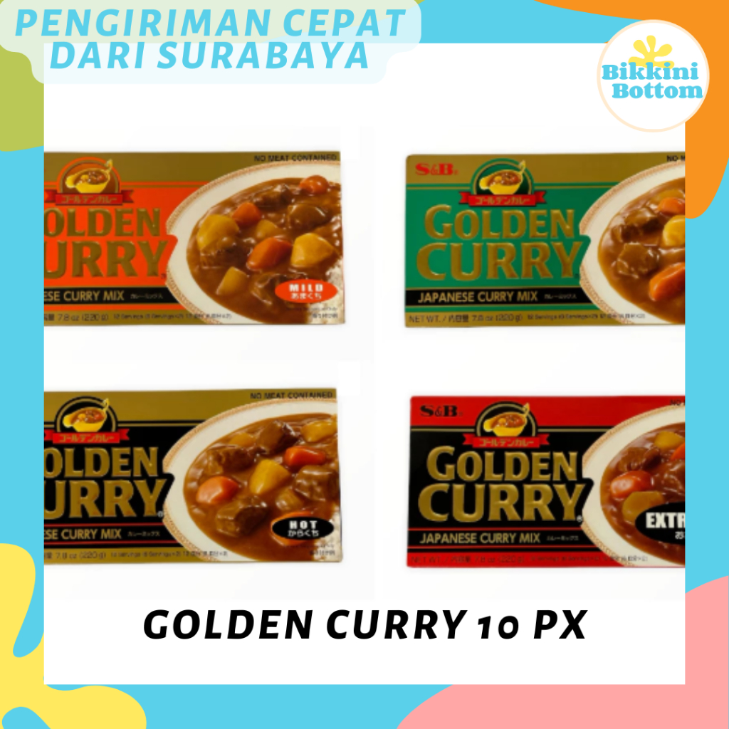 

[GROSIR] GOLDEN CURRY S&B 220GR ISI 10 PX