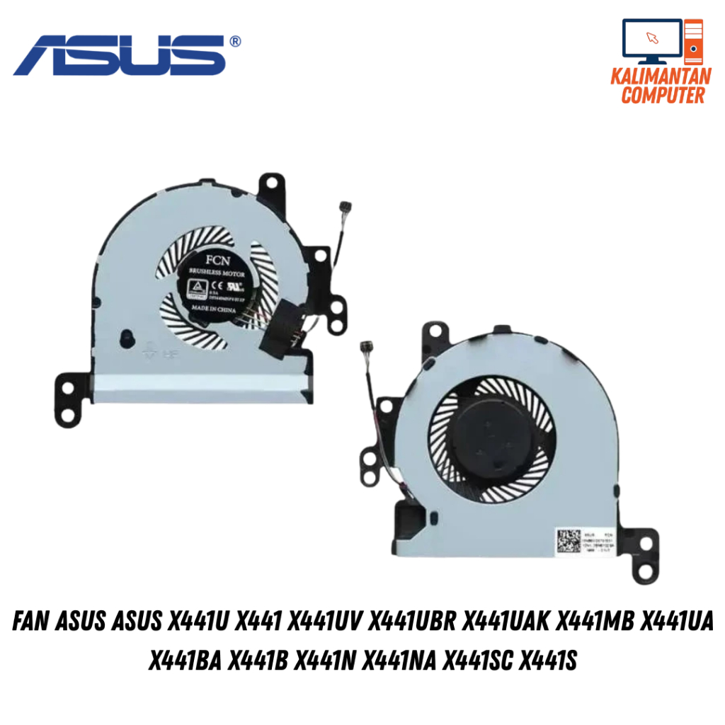 Fan Asus Asus X441U X441 X441UV X441UBR X441UAK X441MB X441UA  X441B X441N X441SC X441S BEKAS