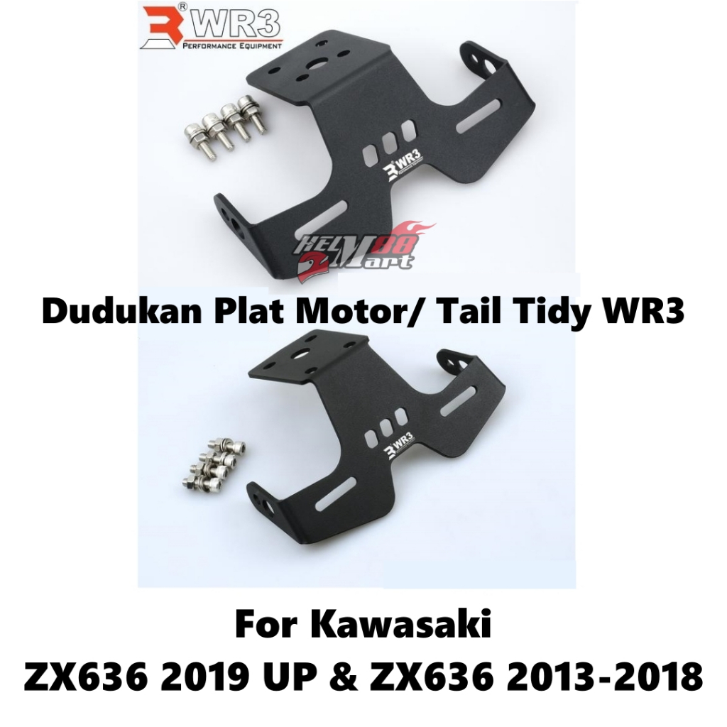 Dudukan Plat WR3 ZX6R / ZX636 2013-2018 Old / ZX-636 2019 New ZX 636 ZX6