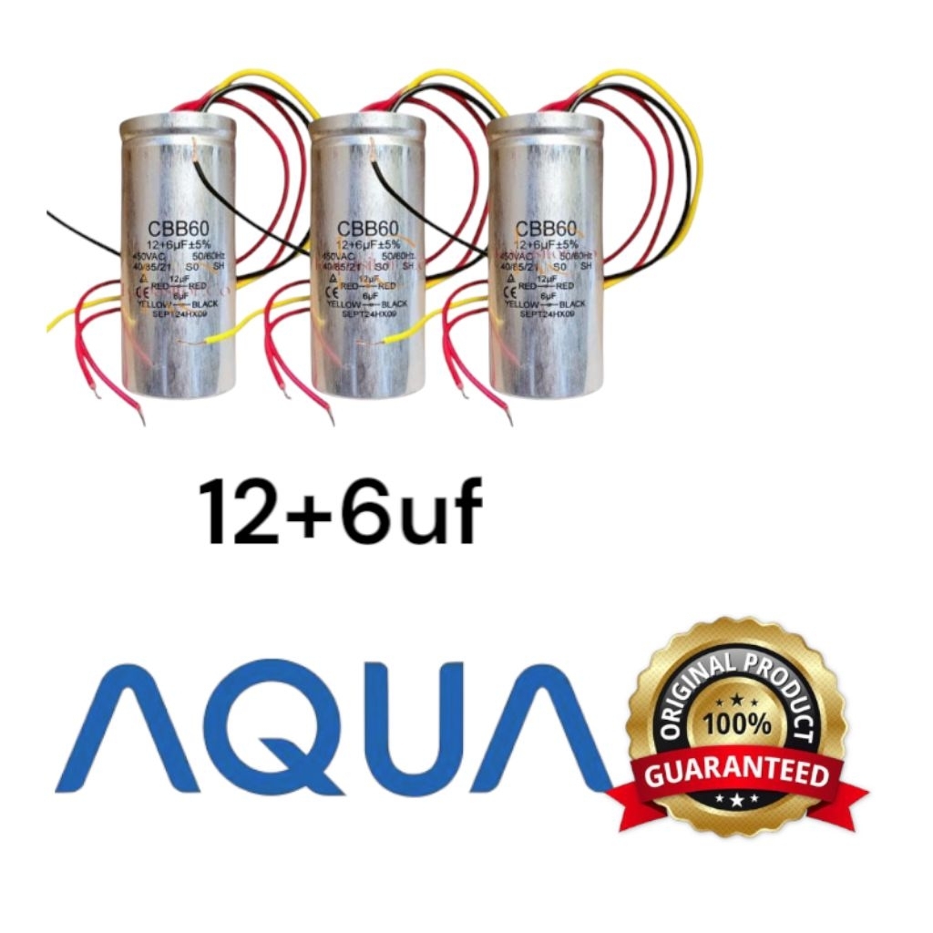 kapasitor capasitor original mesin cuci 2 tabung aqua QW P-1250