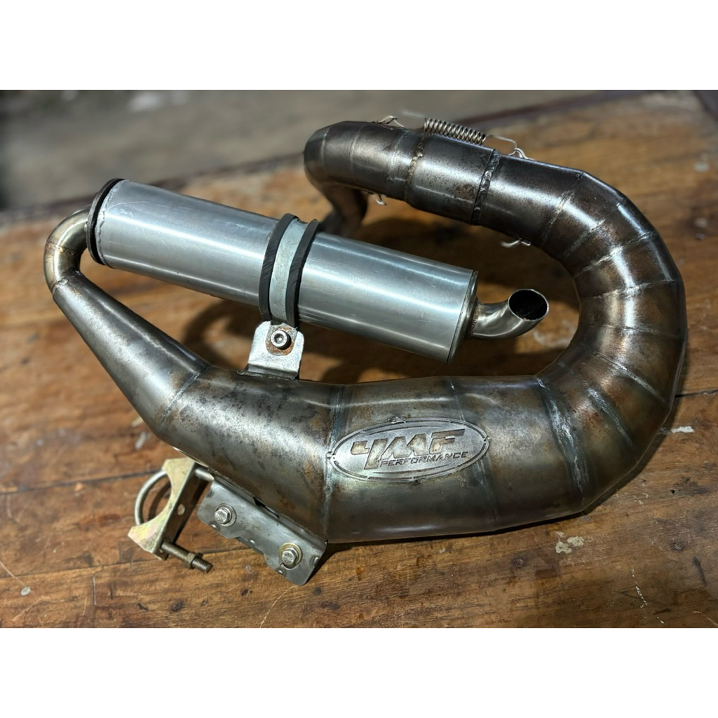 Knalpot Udang Vespa PTS Merk YMF PERFORMANCE