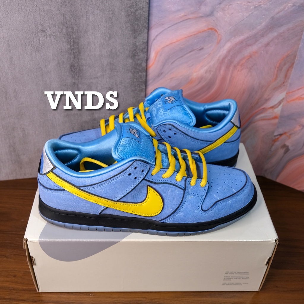 VNDS Nike SB Dunk Low Pro QS Powerpuff Girls Bubbles Blue ChillDeep Royal Blue-Active Pink FZ8320-40