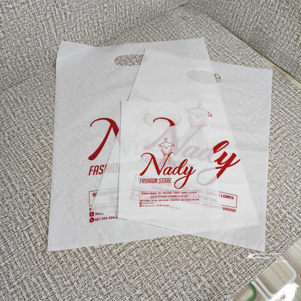 (Isi 50pcs) Custom Hd Plong FREE DESIGN, Plastik Murah, Plastik Custom, Plastik COD, Plastik HD Plon