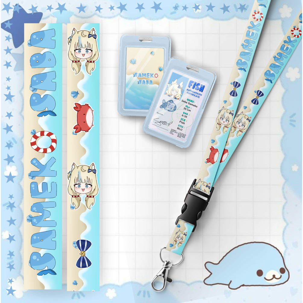 

LADYARD VTUBER SAMEKO SABA 1 SET + ID CARD