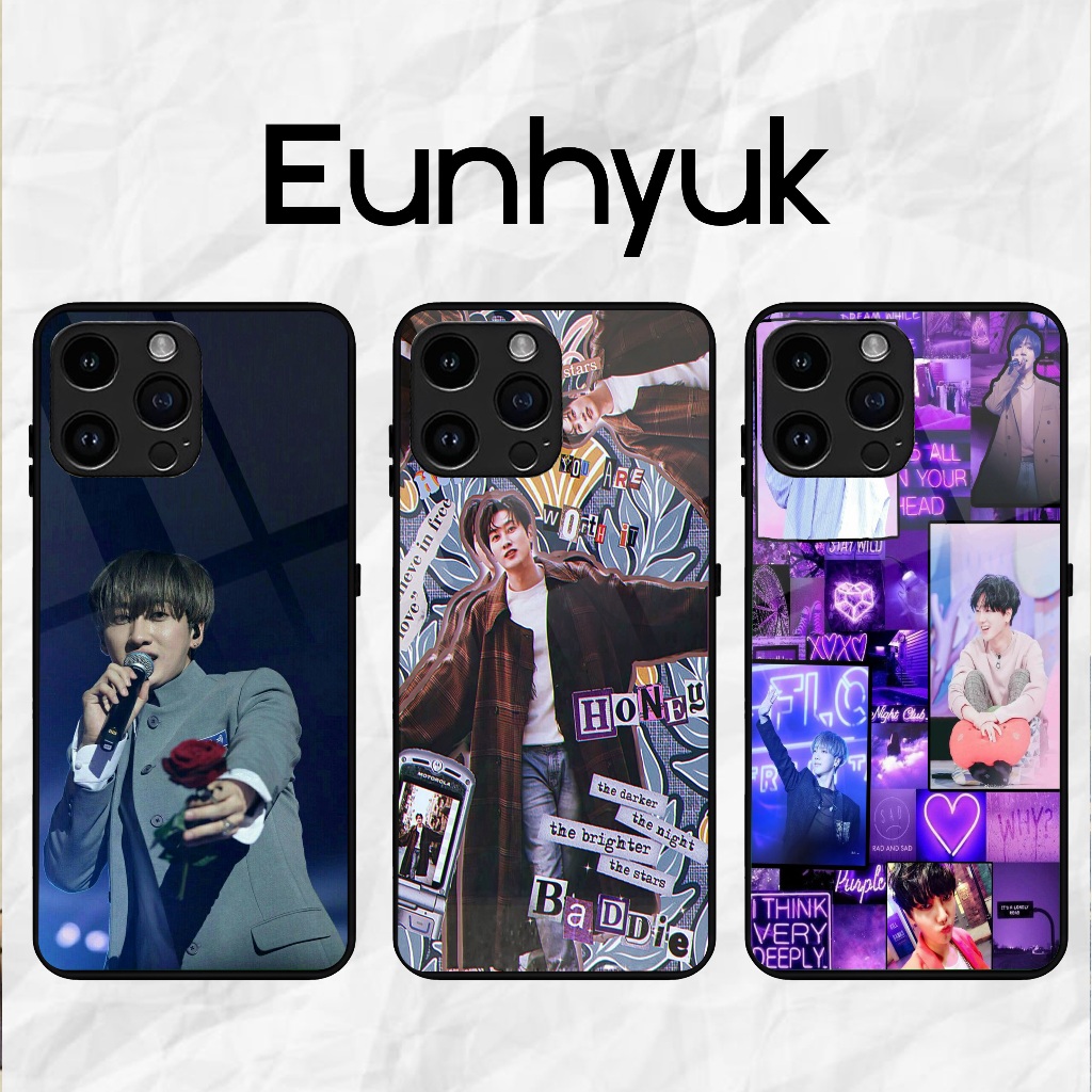 Eunhyuk - Softcase Glass - Softcase Glossy - Softcase Kaca -ALL TIPE HP - Iphone samsung xiaomi redm