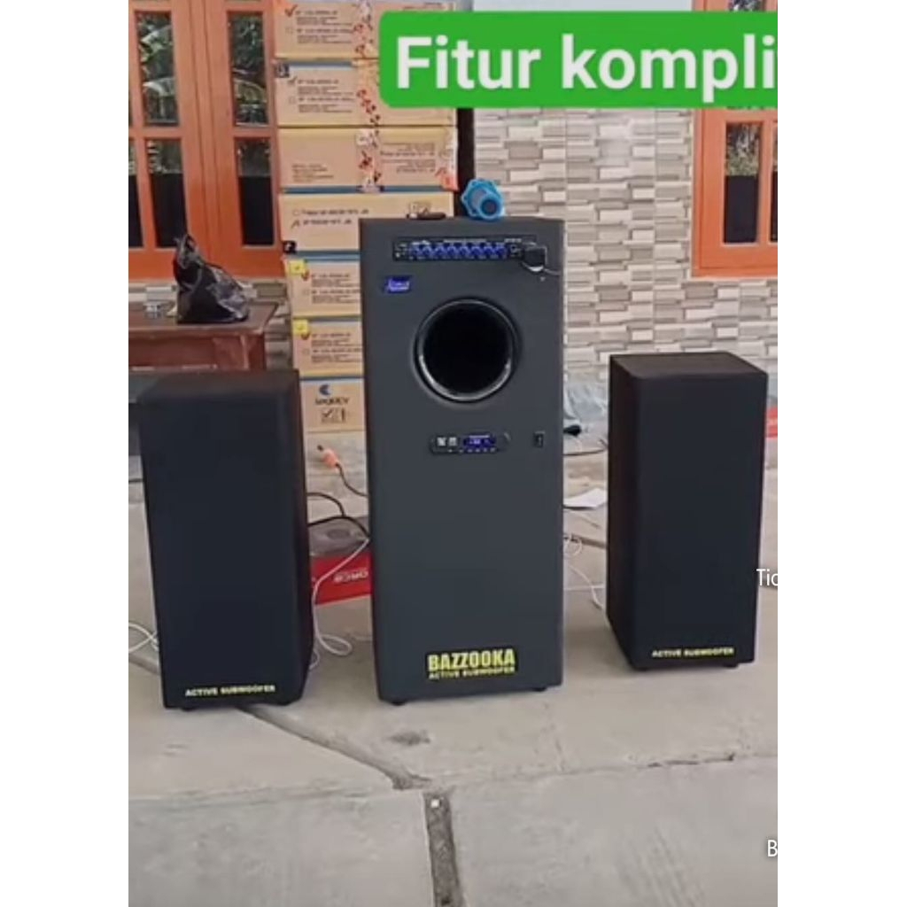 BAZOOKA FITUR KOMPLIT 10 inch dobel speaker