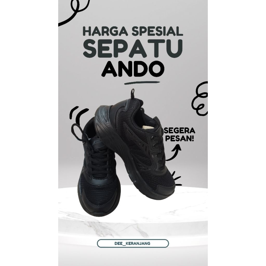 Sepatu Hitam Ando