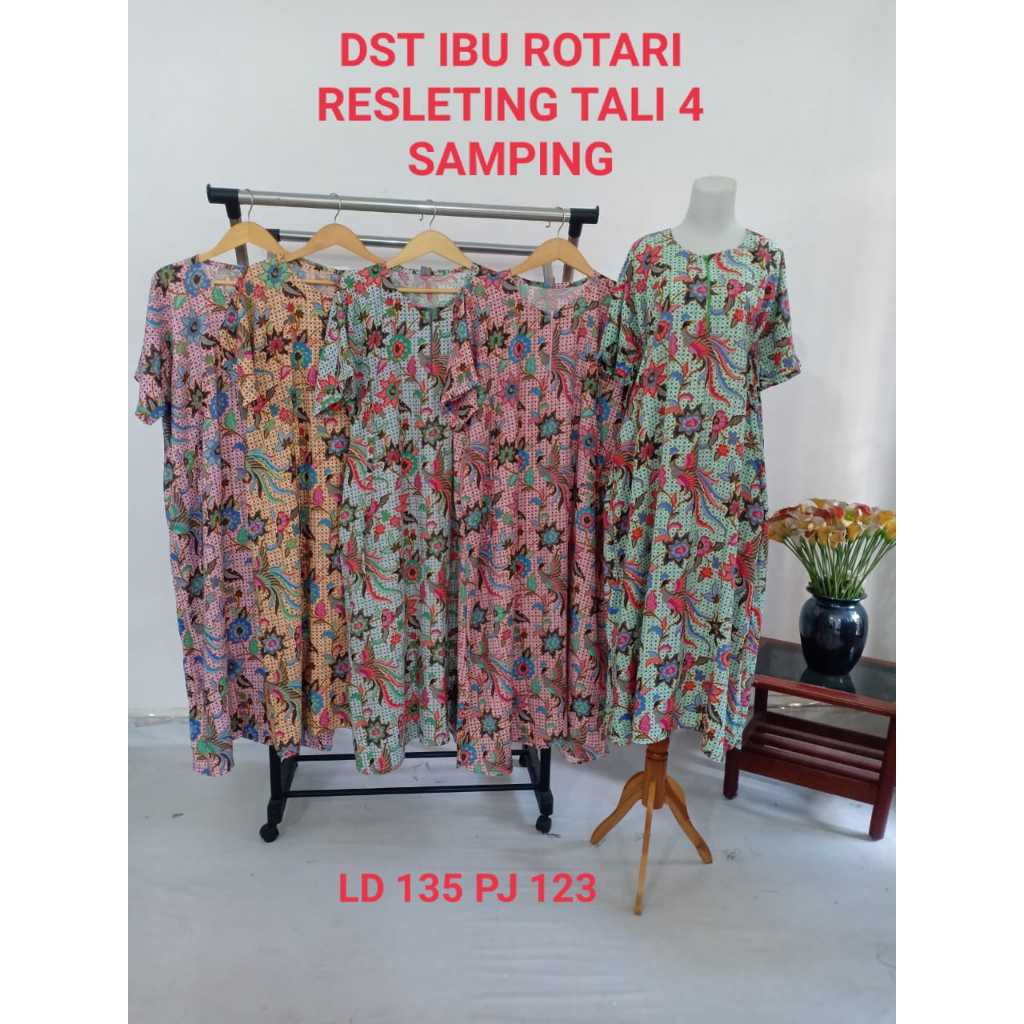 Kyna Homedress MGM - Daster Rayon Premium Busui Friendly Lembut Nyaman Daster Print Rayon Wanita Dew