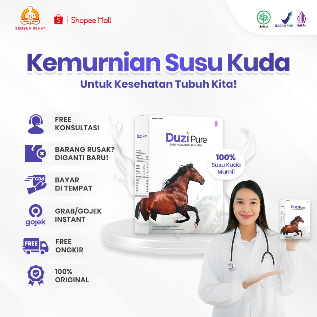 

Duzi Pure -- Susu Kuda Liar Alami Bpom Atasi Masalah Paru-Paru Tulang Dan Sendi