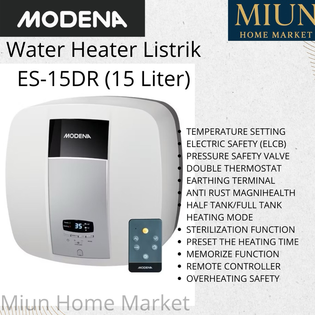 MODENA Electric Water Heater - ES 15DR ES15DR (15 Liter)/Remote