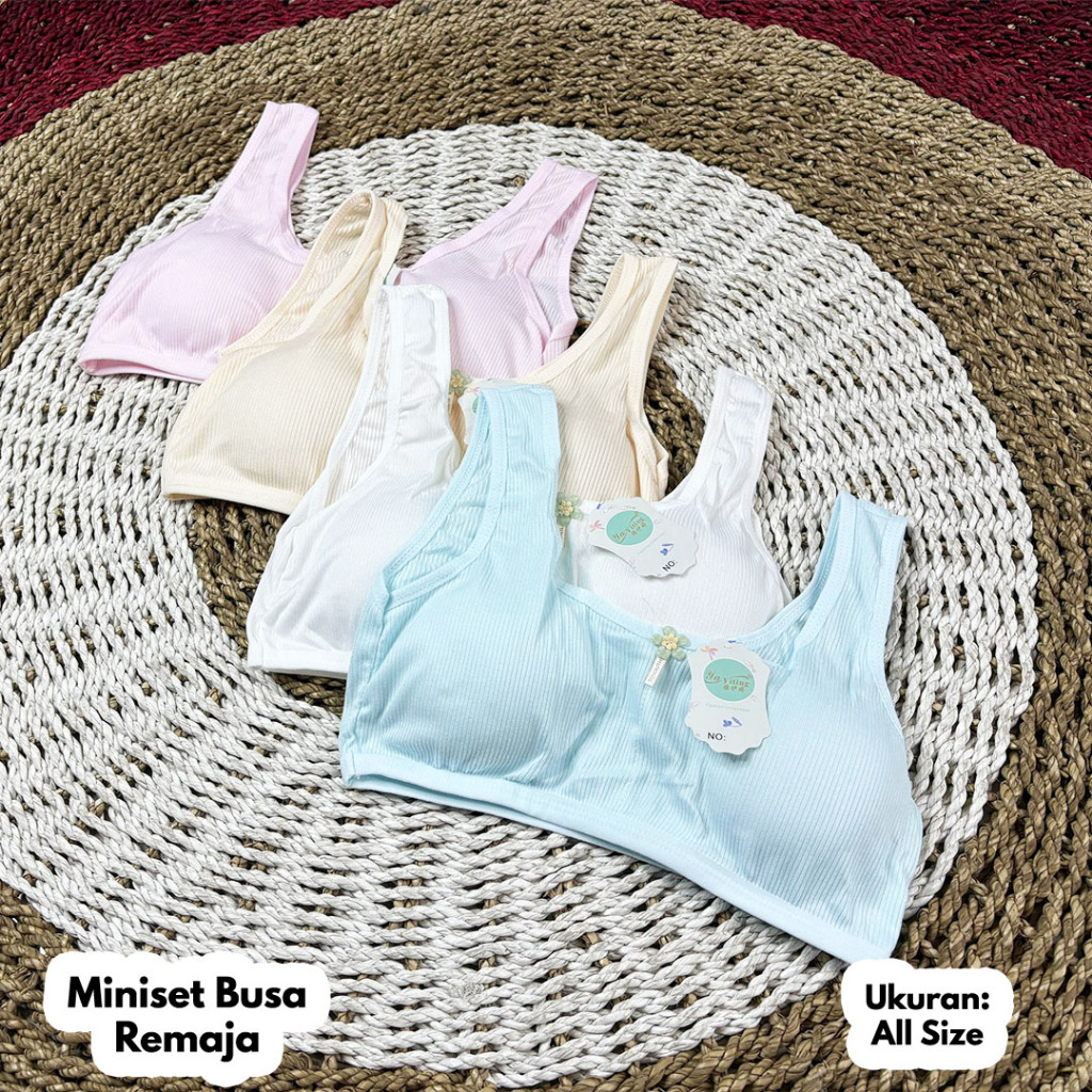 3 & 6 Pcs Miniset Remaja Busa Miniset SD Miniset SMP Miniset Anak Miniset Busa Miniset BH/BRA
