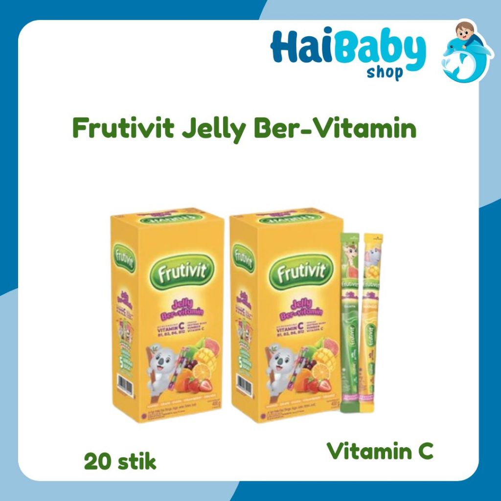 

FRUTIVIT JELLY VITAMIN C ISI 20 PCS JELI CEMILAN ANAK RASA BUAH 20gr