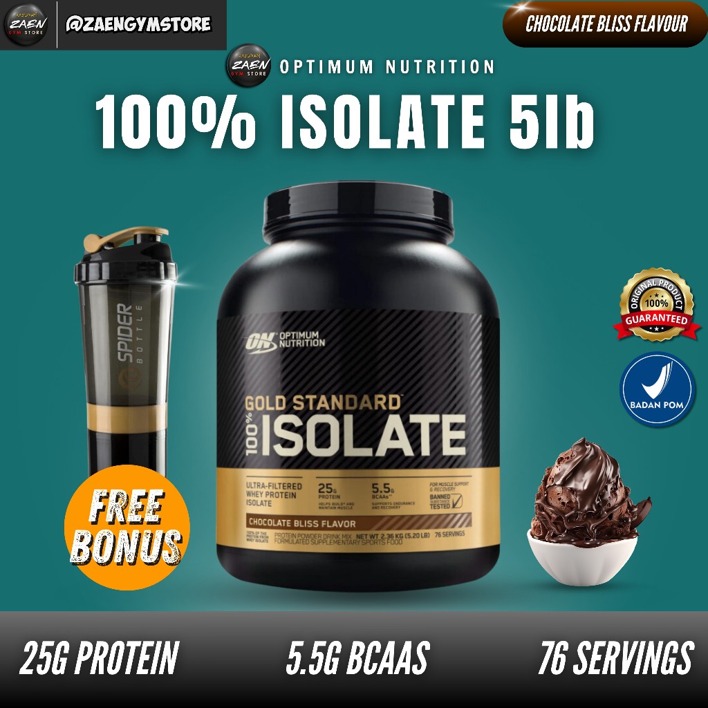 ON Gold Standard 100% Isolate 5 Lbs Whey Protein Isolate BPOM