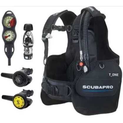 Scubapro BCD T-One & Regulator MK2evo/R095 Lengkap