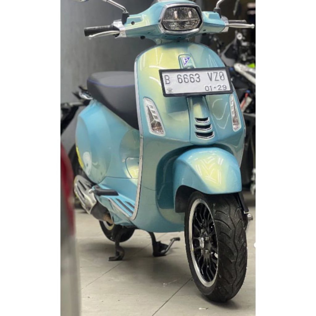 Cat Ice blue Gold base PU / Cat Duco warna effect gold Cat motor mobil