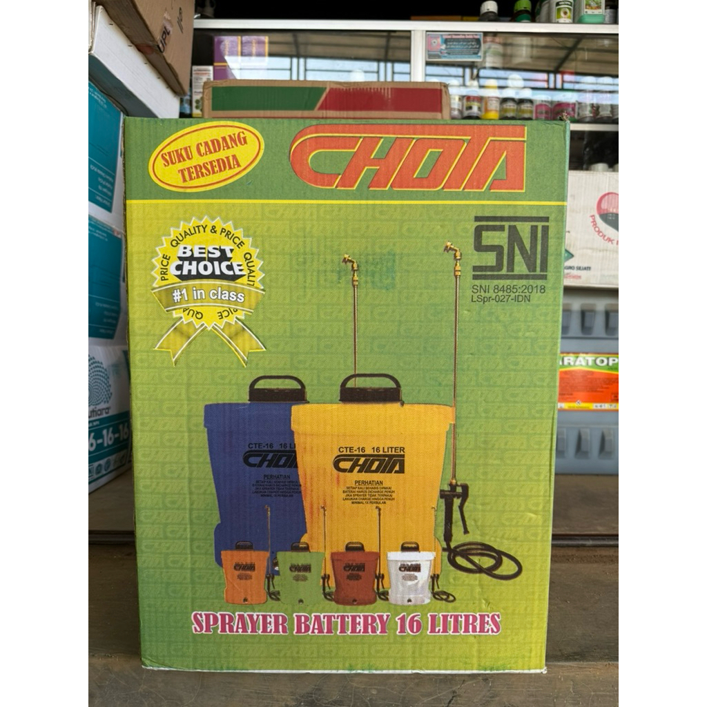 Sprayer Tanki Elektik Chota 16 Liter - Mesin Semprot Elektrik Chota