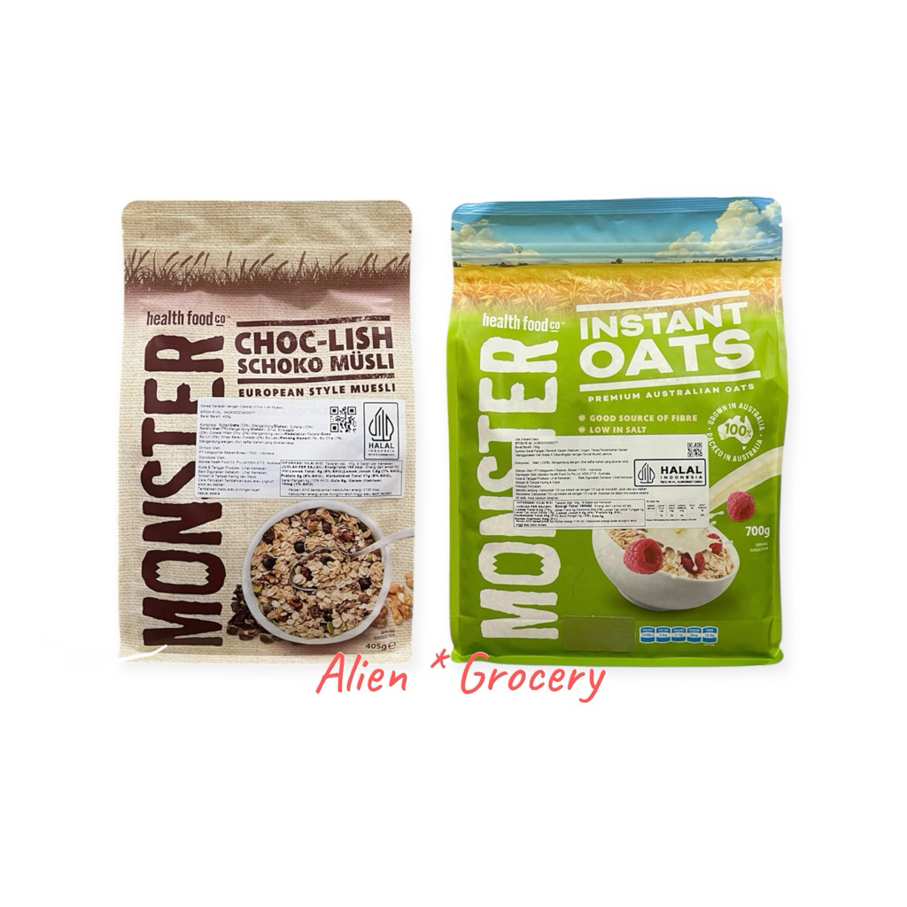 

MONSTER MUESLI Instant Australian Oats Choc Lish Schoko Musli Chocolate