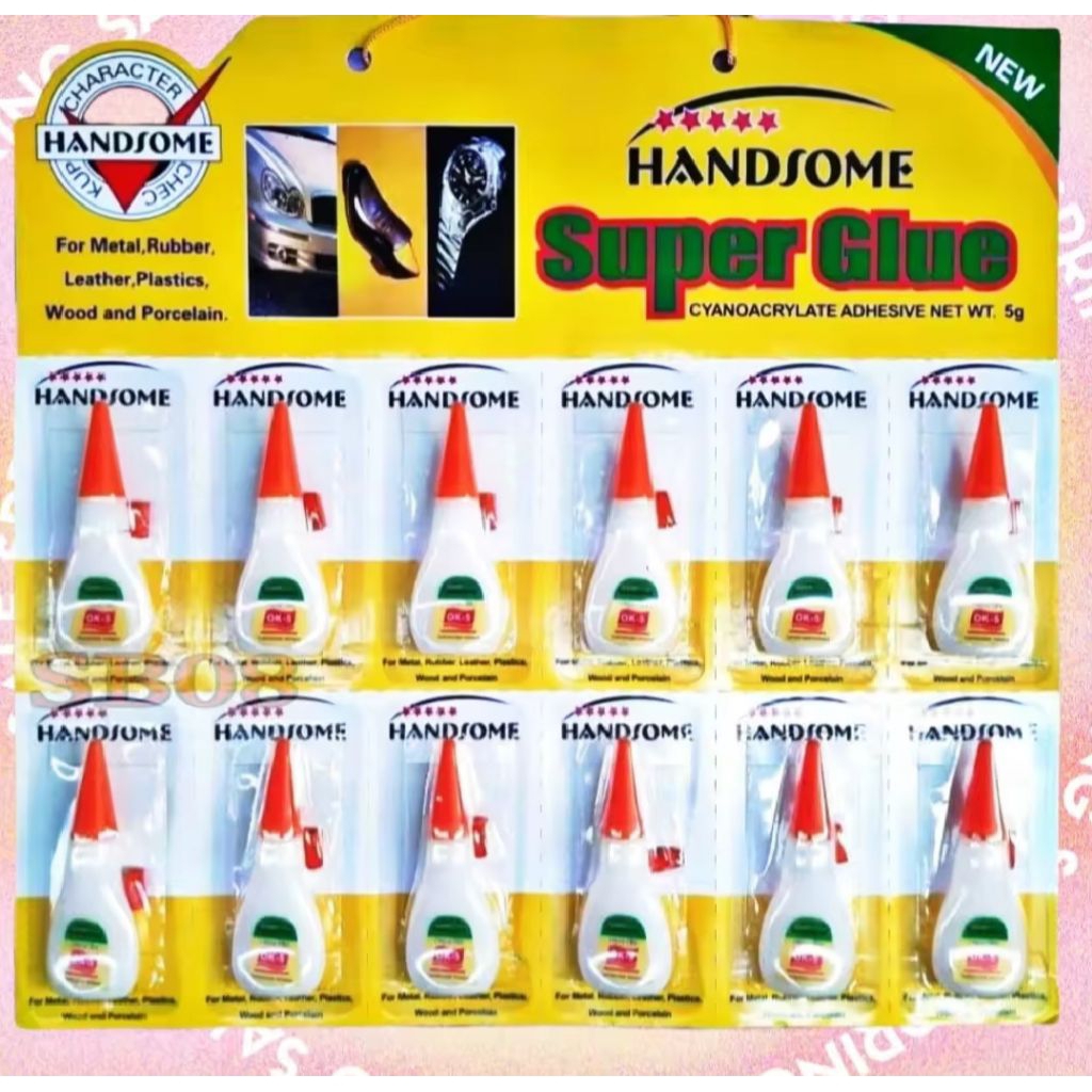 

Lem Korea Lembar 1lusin . Lem Botol / Lem power glu besar - Lem Oke Bond