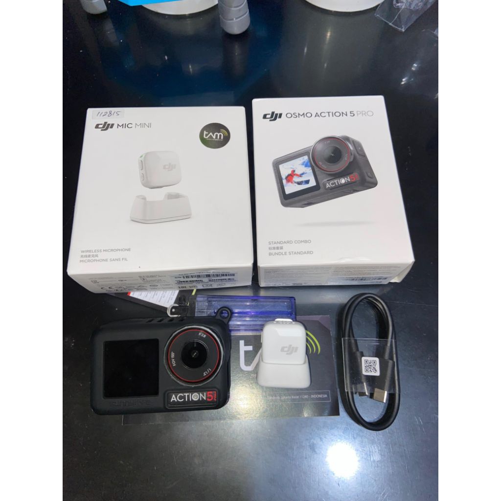DJI Osmo Action 5 Pro standard + Mic Mini TX only Second like new masih garansi Hingga Desember 2025