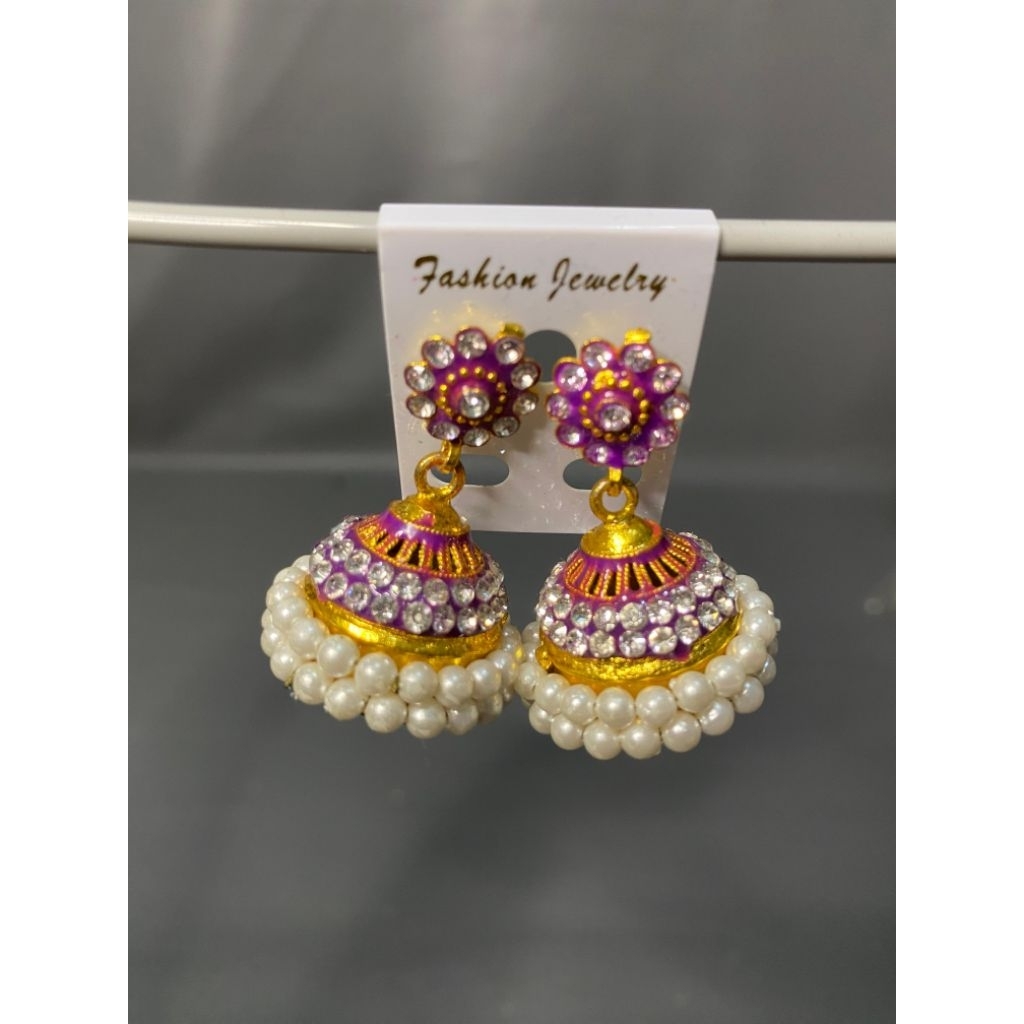 Anting Lonceng Anting Ethnic Jhumka Aksesoris India PL