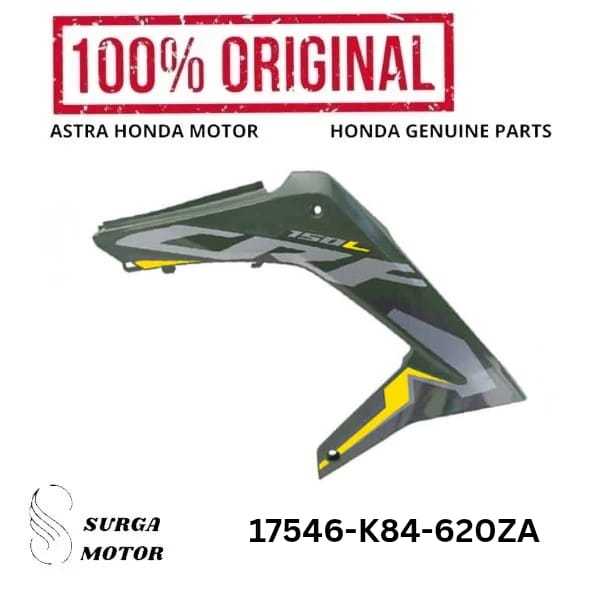 Cover Body Set Kanan Hijau Type 2 Motor Honda CRF150L K84 2017 2018 2019 2020 2021 2022 2023 2024 20