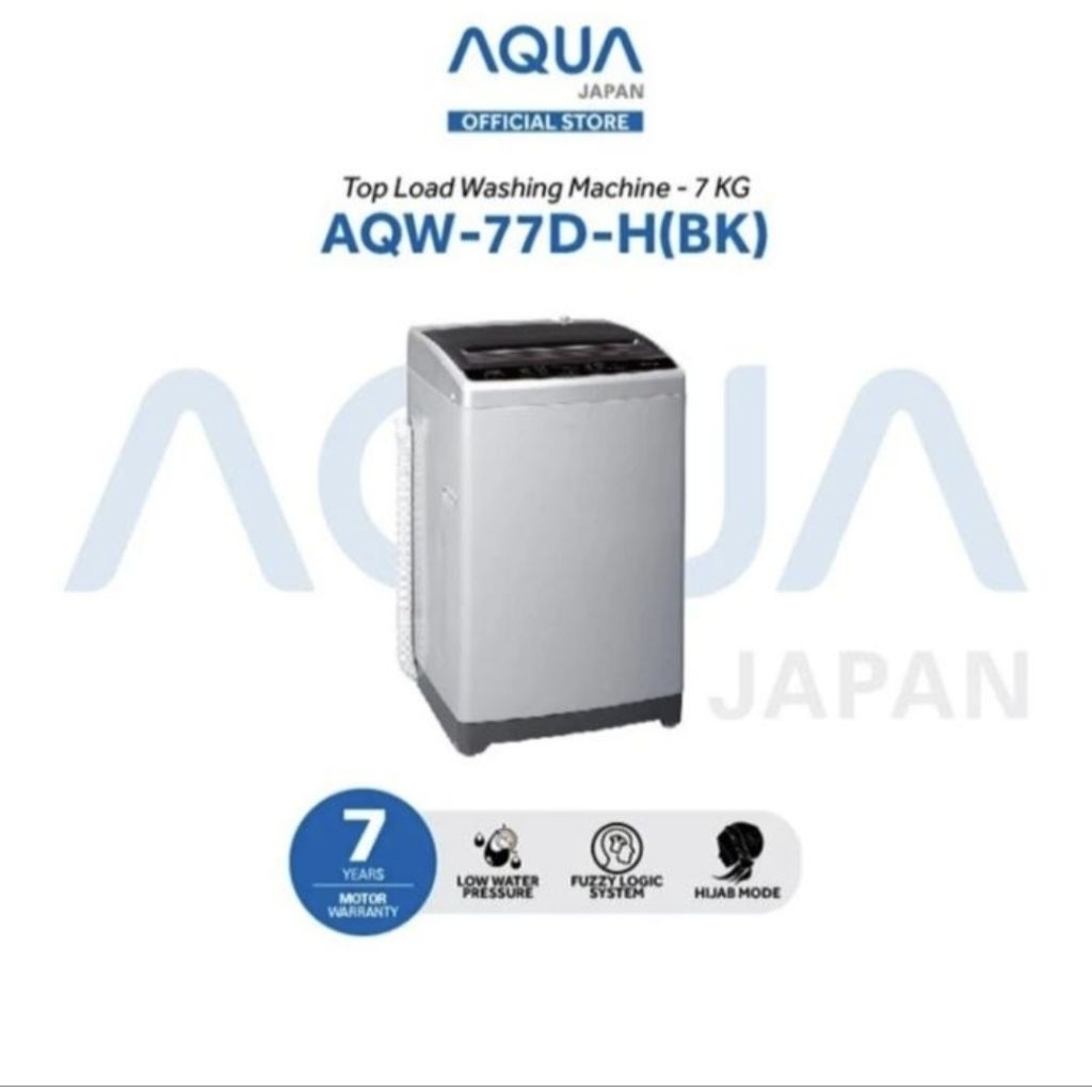 MESIN CUCI AQUA 1TABUNG 7KG AQW 77D H