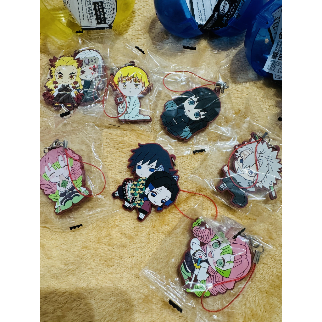 gantungan demon slayer gachapon official bandai namco